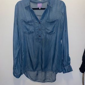 Market & Spruce Chambray top